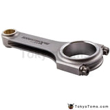 Forged Connecting Rods Rod For Toyota 5E 5EFE Corolla Paseo Conrod 130.5mm 800HP 130.5mm 4340 Shot peen Floating Crankshaft