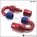 10pcs Universal AN8 8-AN 180 Degree Aluminum Oil/Fuel Line Hose End Fitting AN8-180A