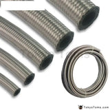 An12 30M Stainless Steel Braided Racing Oil Cooler/Fuel Pump/Fuel Regulater Hose Fuel Oil Line - Tokyo Tom's