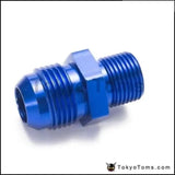 10PCS/LOT Aluminum Straight Fuel Fittings Adaptor Male Blue Thread For All Oil coole / Fuel Tank Line AN10-01M1815