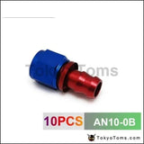 10AN AN10 10-AN STRAIGHT SWIVEL OIL/FUEL/GAS LINE HOSE END PUSH-ON MALE FITTING AN10-0B