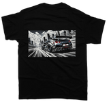 GTR B-W Comic T-Shirt - Unisex - Car Enthusiast - Drifting Drag JDM