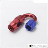 10PCS/LOT Universal AN6 180 Degree Aluminum Oil/Fuel/Air/Gas Line Hose End Fittings AN6-180A