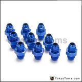 10PCS/LOT Blue 6AN AN6 Flare Union Aluminum Fitting Hose End Connector Fitting Adapter For Oil Cooler/Gauge AN6-AN6