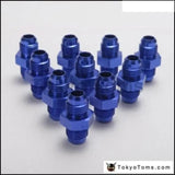 10PCS/LOT Blue 6AN AN6 Flare Union Aluminum Fitting Hose End Connector Fitting Adapter For Oil Cooler/Gauge AN6-AN6