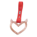 Glittered Devil Heart Tsurikawa Red Straps