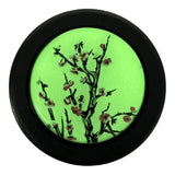 Glow In the Dark Cherry Blossom Horn Button