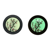 Glow In the Dark Cherry Blossom Horn Button