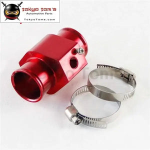 34mm 1.34" Water Temp Temperature Gauge Radiator Sensor Adaptor Attachment Aluminum Red / Blue / Siver / Gold