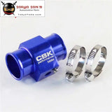 34mm 1.34" Water Temp Temperature Gauge Radiator Sensor Adaptor Attachment Aluminum Red / Blue / Siver / Gold