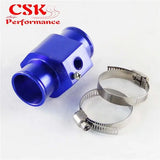 36mm 1.42" Water Temp Temperature Gauge Radiator Sensor Adaptor Attachment Aluminum Red / Blue / Siver / Gold