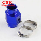 36mm 1.42" Water Temp Temperature Gauge Radiator Sensor Adaptor Attachment Aluminum Red / Blue / Siver / Gold