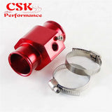 36mm 1.42" Water Temp Temperature Gauge Radiator Sensor Adaptor Attachment Aluminum Red / Blue / Siver / Gold