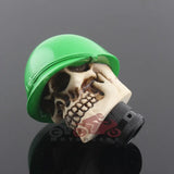 Green Helmet Skull Gear Shifter