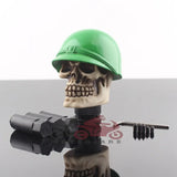 Green Helmet Skull Gear Shifter