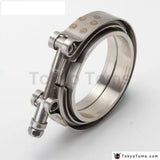 Gt45 Turbocharger 3.25" Turbo Downpipe Exhaust V-Band Clamps+Flange - Tokyo Tom's