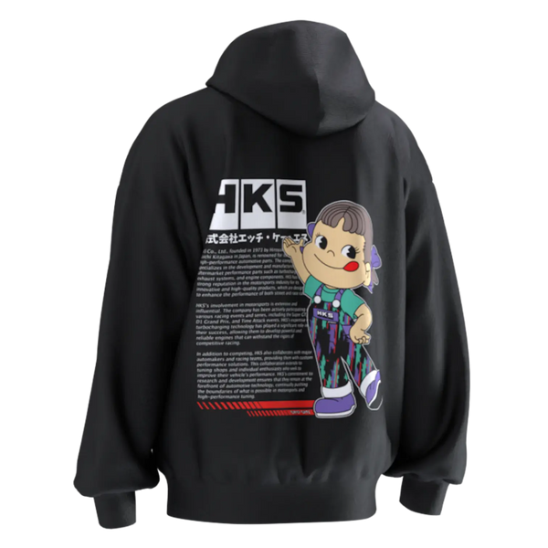 HKS Hoodie Purple Unisex Car Enthusiasts Drifting