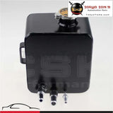 2 Litre Alloy Water Expansion / Header Tank 11mm & 15mm Fitting + Cap 2L Black