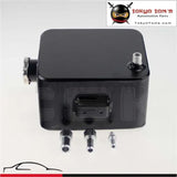 2 Litre Alloy Water Expansion / Header Tank 11mm & 15mm Fitting + Cap 2L Black