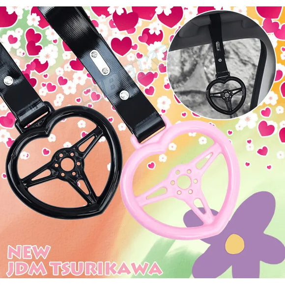 Heart Shape Steering Wheel Tsurikawa