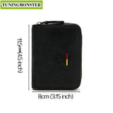 High Quality Car Sports Fur Suede Leather Men Women Credit Card Holder Change Money Purse Wallet Key case Italy Germany France