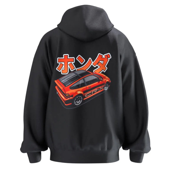 Honda CRX - Unisex Hoodie - Car Enthusiast - Drifting Drag JDM