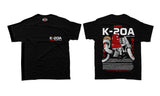 Honda K20A Engine - Unisex T-Shirt - Car Enthusiast - Drifting Drag JDM - Tokyo Tom's