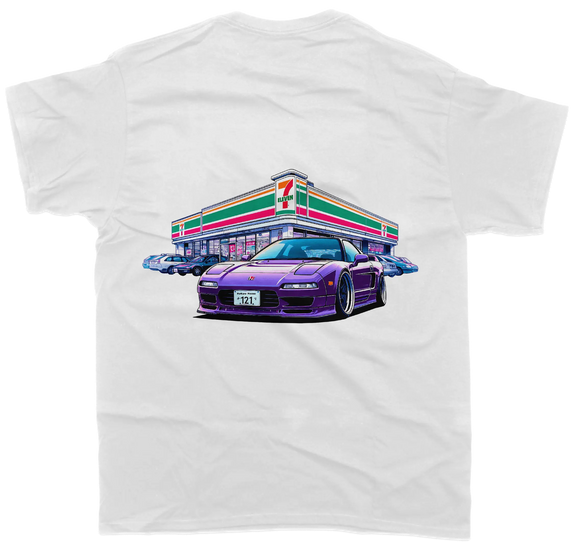 Honda NSX Purple 7Eleven T-Shirt - Unisex - Car Enthusiast - Drifting Drag JDM