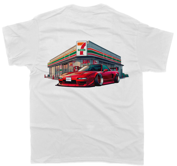 Honda NSX Red 7Eleven T-Shirt - Unisex - Car Enthusiast - Drifting Drag JDM