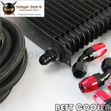 19 Row Trust AN10 Engine Oil Cooler + 5M AN10 Oil Line W/ Hose Fittings Kit - Tokyo Tom's