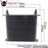 19 Row Trust AN10 Engine Oil Cooler + 5M AN10 Oil Line W/ Hose Fittings Kit - Tokyo Tom's