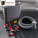 40 Row AN10 Engine Oil Cooler + 5M AN10 Oil Line W/ Hose Fittings Kit - Tokyo Tom's