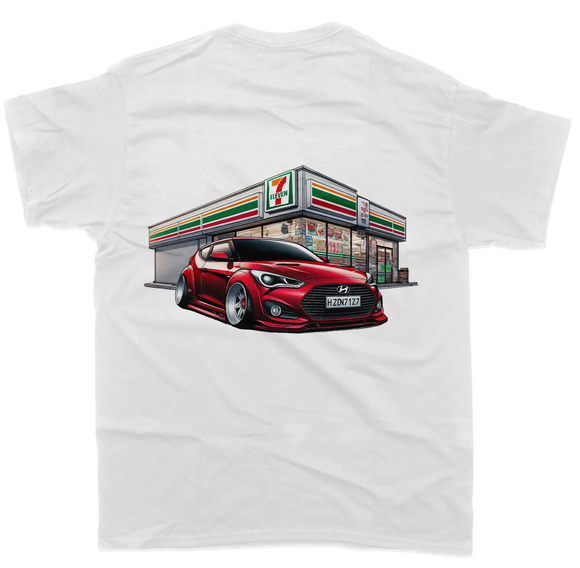 Hyundai Veloster - 7Eleven T-Shirt - Unisex - Car Enthusiast - Drifting Drag KDM