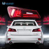 VLAND Fit Lexus IS250/IS300/IS350 2006-2012 Tail light Led Design Red Lens Taillight Assembly Rear Lamp - Tokyo Tom's