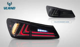 VLAND Fit Lexus IS250/IS300/IS350 2006-2012 Tail light Led Design Red Lens Taillight Assembly Rear Lamp