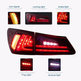 Vland taillight fit for Lexus IS250/IS350 led tail light 2006 2007 2008 2009 2010 2011 2012 backlight red lens - Tokyo Tom's