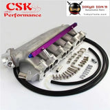 Intake Manifold +Fuel Rail &Q45 Throttle Body 90-85mm Fits For Nissan Skyline R32 R33 Rb25 Rb25Det GTs-T - Tokyo Tom's