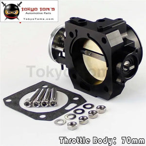 70mm Throttle Body For Honda K-Series/ K20 /Civic/ Ep3/ Type R/Integra Dc5 Black