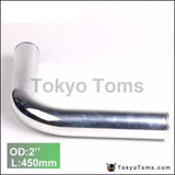 2Pcs/Unit 51Mm 2" 90 Degree Aluminum Turbo Intercooler Pipe Tube Piping L:450Mm For BMW E36 Z3/318I/Ic/Is - Tokyo Tom's