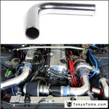 2Pcs/Unit 51Mm 2" 90 Degree Aluminum Turbo Intercooler Pipe Tube Piping L:450Mm For BMW E36 Z3/318I/Ic/Is - Tokyo Tom's