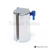 JDM 600Ml Universal Aluminum Alloy Reservouir Oil Catch Can Tank 600Ml Silver - Tokyo Tom's