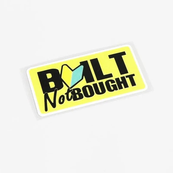 JDM BUILT NOT BOUGHT Badge Sticker Decal - Tokyo Tom's