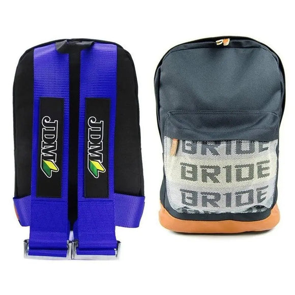 JDM Backpack Bride Blue Straps - Tokyo Tom's