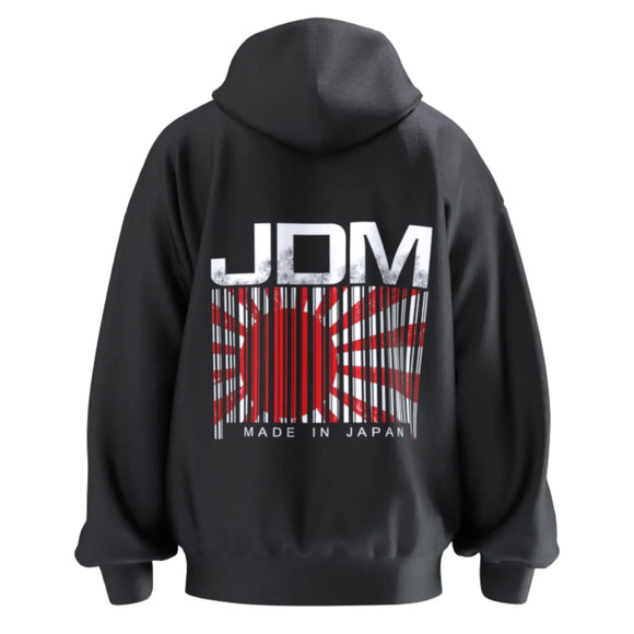 JDM Barcode - Unisex Hoodie - Car Enthusiast - Drifting Drag JDM