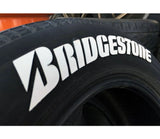 JDM Bridgestone Style Tyre Letter Stickers Set