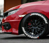 JDM Bridgestone Style Tyre Letter Stickers Set