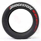 JDM Bridgestone Style Tyre Letter Stickers Set