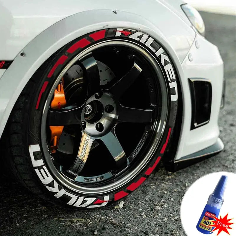 JDM Falken Style Tyre Letter Stickers Set - Tokyo Tom's