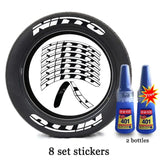 JDM Nitto Style Tyre Letter Stickers Set