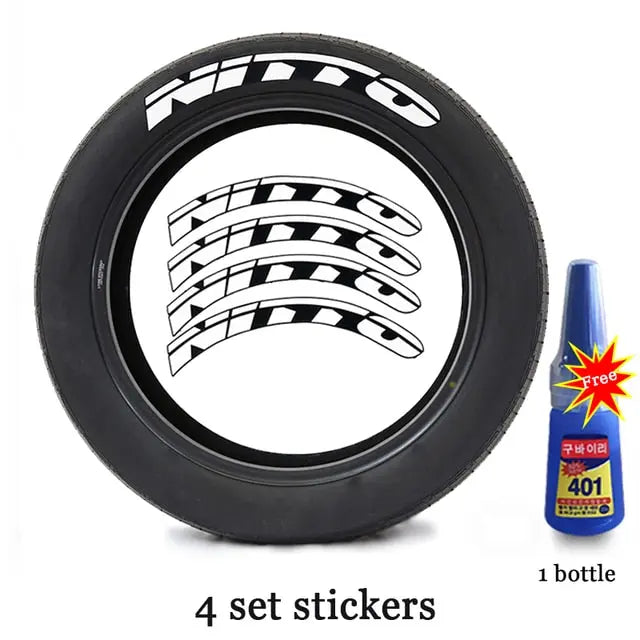 JDM Nitto Style Tyre Letter Stickers Set - Tokyo Tom's